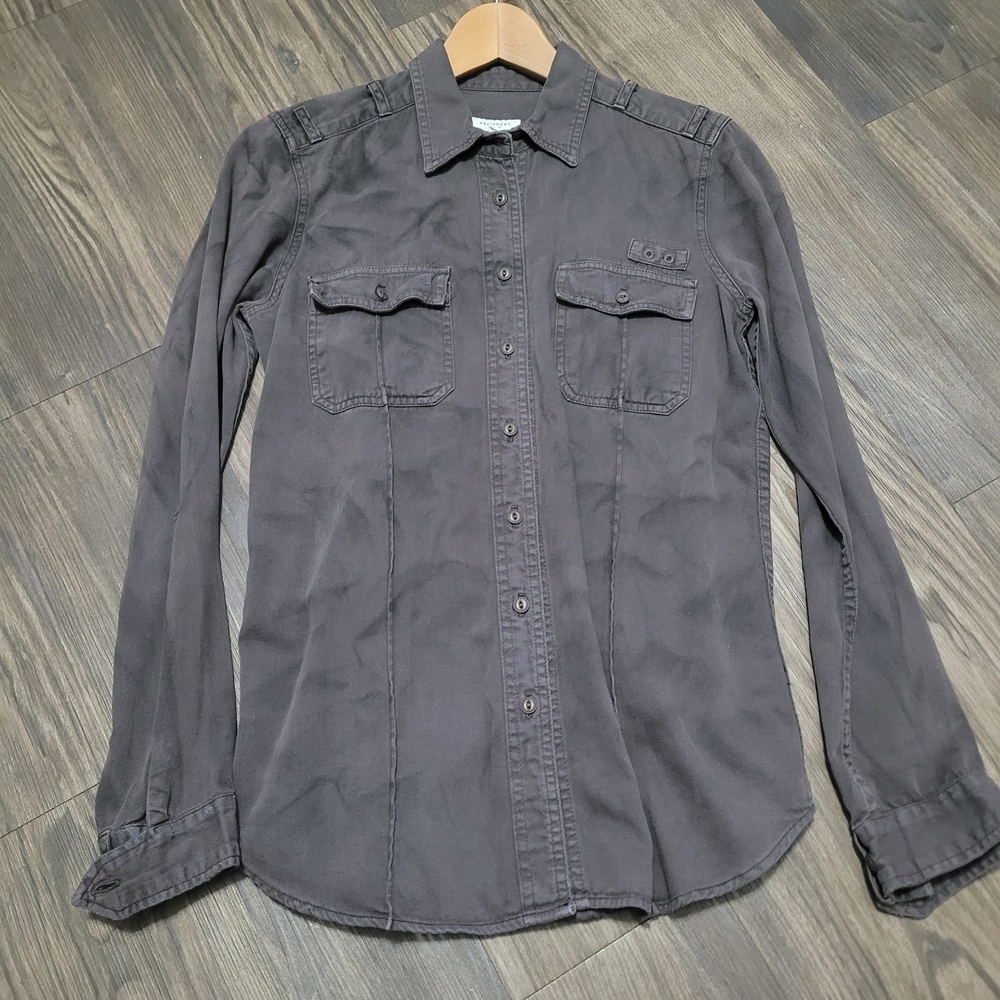 Equipment Charcoal Button-Up Shirt